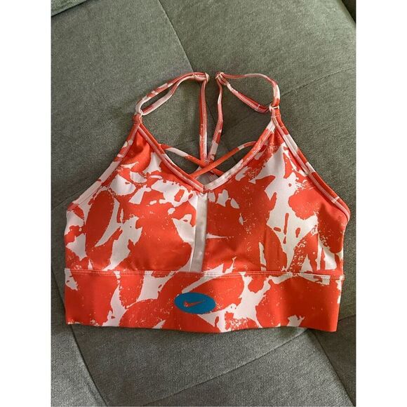 Nike Women's Medium One Luxe Icon Mid-Rise Training Bike Shorts Bra Outfit sz me - Picture 1 of 10